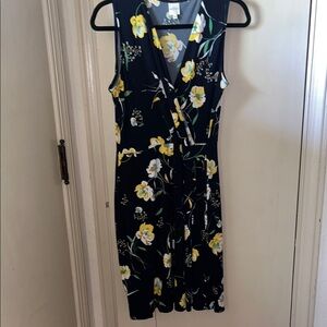 Kaileigh blue Sleeveless V-Neck Midi Sundress